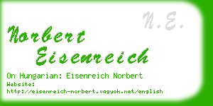 norbert eisenreich business card